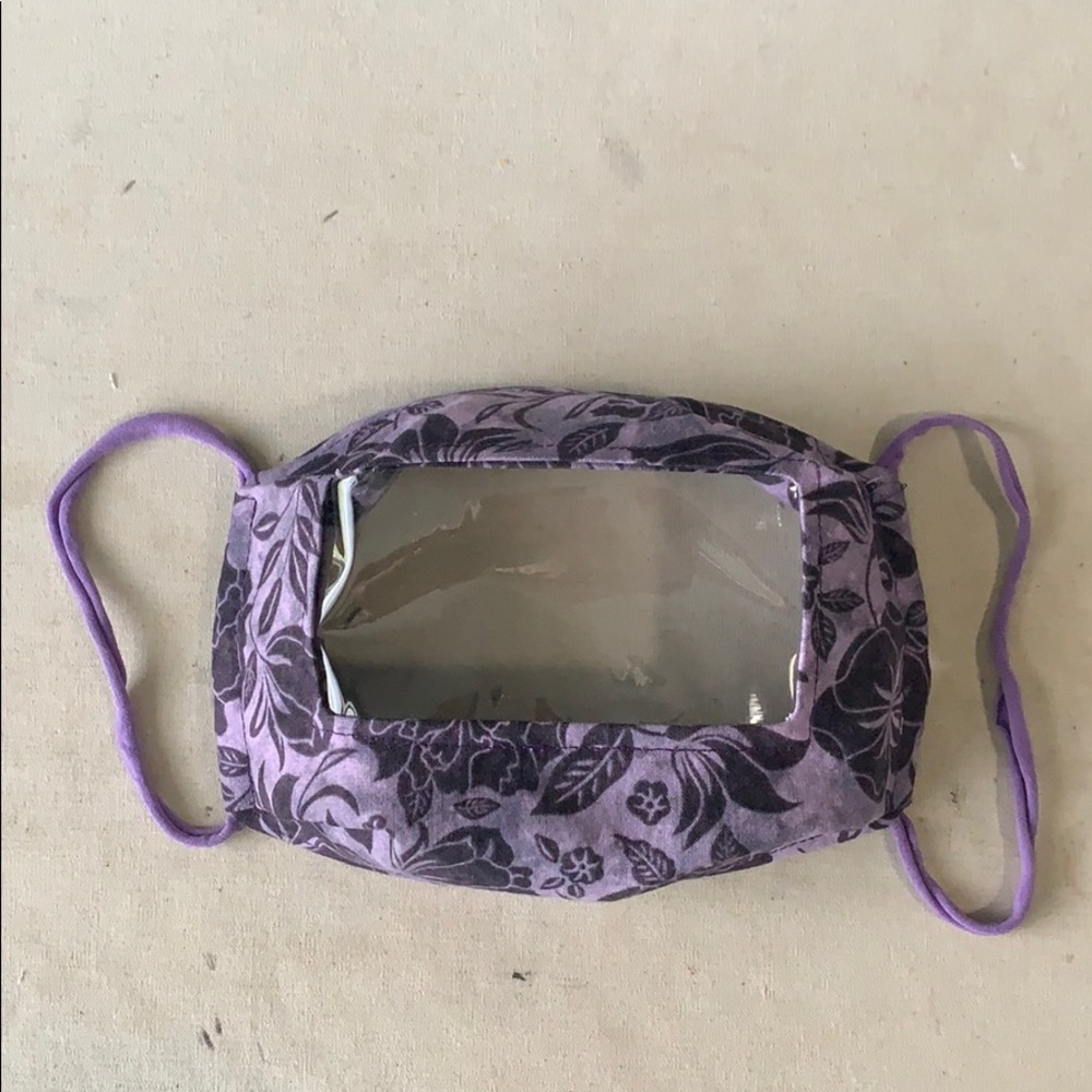 Adult Face Covering w/ Window for lip reading